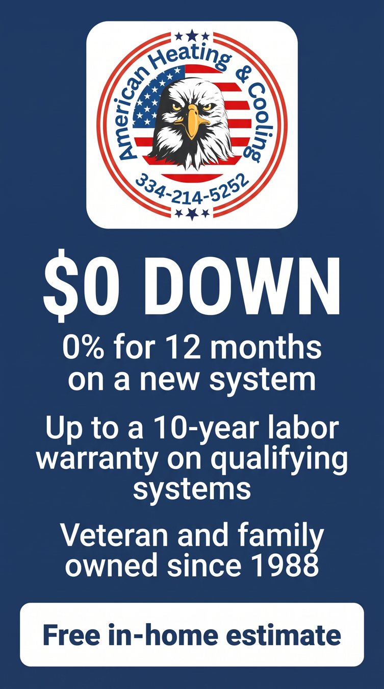 Image ad for American Heating and Cooling