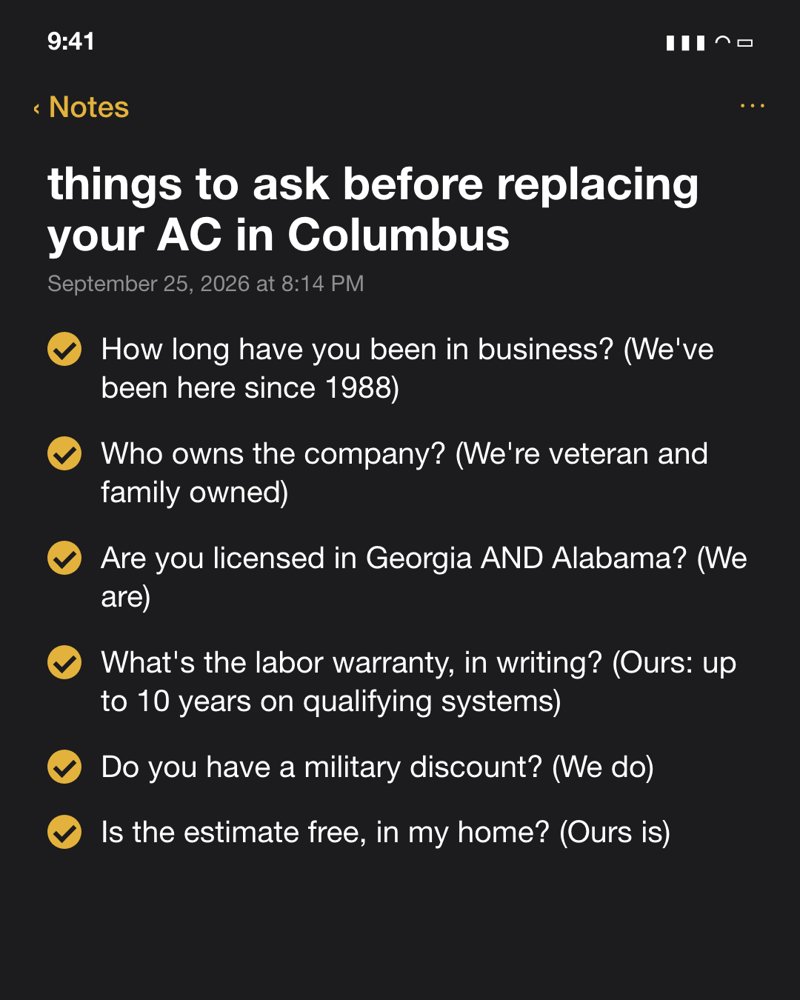 Image ad for American Heating and Cooling